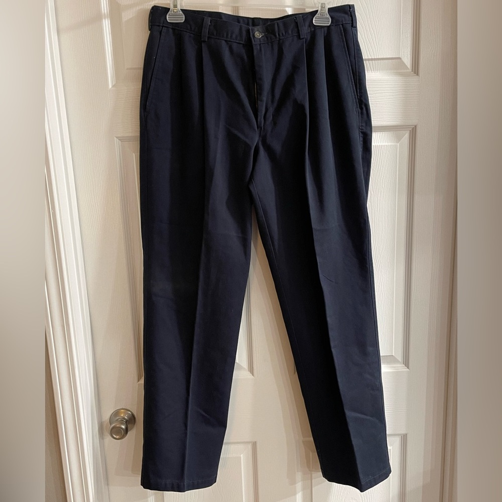 St. John’s Bay Navy Relaxed Fit Dress Pants Size 36x32